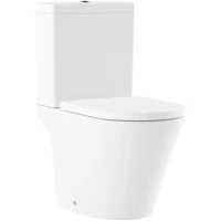 Унитаз-компакт Lavinia Boho Biore 33042030 + 33043040 + 33290410 безободковый, с сиденьем микролифт, белый