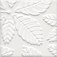 Декор Агдаль 1 белый матовый структура 15x15