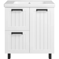 Тумба под раковину Misty Спарта П-Спа-06080-01-012Я 77 см, напольная, белый матовый