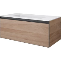 Тумба с раковиной Armadi Art Quatro Willow 790-M1-100-W-A + 793-100-W 101 см, подвесная, ива
