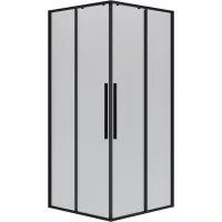 Душевой уголок Niagara NG-6822-34BLACK 80x80 см, профиль черный матовый, стекло прозрачное