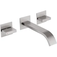 Смеситель для раковины Abber Wasserfall AF8612SP встраиваемый, сатин