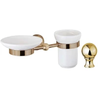 Держатель с мыльницей и стаканом Cezares Aphrodite APHRODITE-STTS-03/24