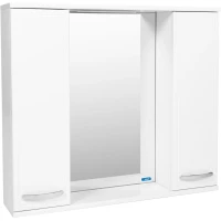 Зеркальный шкаф 80x70 см белый Viant Милан VMIL80-ZSH