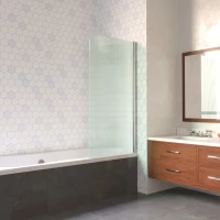 Шторка на ванну Vegas Glass EV LUX 70 08 Moru R 70 см R, профиль хром, стекло рифленое