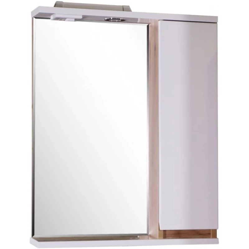 Зеркальный шкаф 60x74,4 см белый/дуб золотой R ASB-Mebel Марко