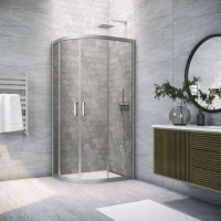 Душевой уголок Vegas Glass ZS-F NOVO h2000 110*100 07 07 110x100 см, профиль матовый хром, стекло графитовое