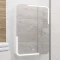 Зеркальный шкаф 60x80 см белый глянец R Laparet Atlas Atlas.60*80/W - 3
