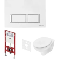 Комплект подвесной унитаз Tece TECEbasic + система инсталляции Tece TECEspring V K955203WCB