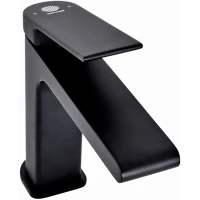 Смеситель для раковины Orange Gauss M30-021b без донного клапана, черный матовый