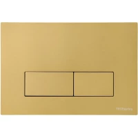 Кнопка смыва Tece TECEspring S S240511 для инсталляции, с покрытием против отпечатков пальцев, золотой матовый
