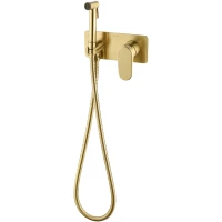 Гигиенический душ Boheme Spectre 457-MG со смесителем, золотой матовый