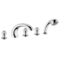 Смеситель на борт ванны Migliore Axo Swarovski ML.AXO-680F.CR