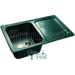 Изображение товара кухонная мойка зеленый granfest standart gf-s780l