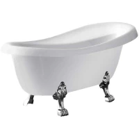 Акриловая ванна Vincea VBT-120-1700-Cr 170x75,5 см, отдельностоящая, белый