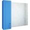 Зеркальный шкаф 82,2x71 см голубой матовый L Sanflor Глория C000005831 - 1