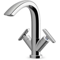 Смеситель для раковины Laufen Curveprime 3.1270.1.004.221.1 с донным клапаном, хром