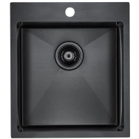 Кухонная мойка Paulmark Neckar вороненая сталь PM804551-GM