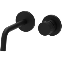 Смеситель для раковины Paffoni Jo JO104NO70 встраиваемый, без донного клапана, черный матовый