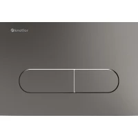 Кнопка смыва Knotlor Fusion BIS101GM для инсталляции, вороненая сталь