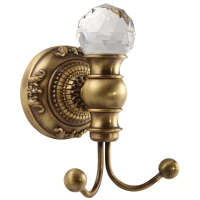 Крючок Migliore Cristalia ML.CRS-60.209.BR двойной, для ванны, бронза