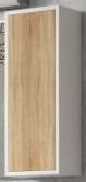 Шкаф одностворчатый подвесной 25х65 см белый глянец/дуб сонома Corozo Гольф SD-00000365