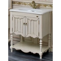 Тумба с раковиной слоновая кость состаренная 75 см Atoll Флоренция