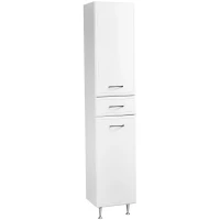 Пенал Stella Polar Концепт SP-00000145 напольный R, белый глянец/белый матовый