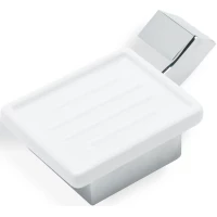 Мыльница Stil Haus Fluid FL09(08-BI) настенная, хром/белый