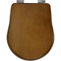 Сиденье для унитаза Migliore Bella 20677 с микролифтом, орех/хром