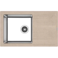 Кухонная мойка Florentina Комби 780 21.395.D0780.107 78x48 см, нержавеющая сталь/песочный