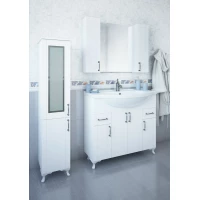 Комплект мебели белый матовый 100,5 см Sanflor Глория C000005714 + 1.WH11.0.255 + C000005694