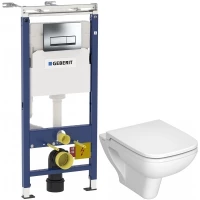 Комплект подвесной унитаз Vitra S20 5507B003-0101 + 77-003-009 + система инсталляции Geberit 458.125.21.1