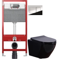 Комплект подвесной унитаз Esbano Azalea ESUPAZALB + система инсталляции Tece 9300302 + 9240401