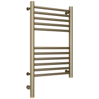 Полотенцесушитель электрический 600x400 золотой шелк МЭМ левый, перемычка прямая Сунержа Богема 3.0 32-5804-6040