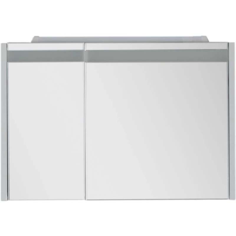 Зеркальный шкаф 89x60 см с подсветкой белый Aquanet Лайн 00164934
