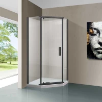 Душевой уголок 90x90 см Vincea Stresa VSP-1S900CLGM прозрачное