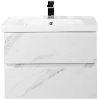 Тумба под раковину Art&Max Techno AM-Techno-700-2C-SO-MR960 67 см, подвесная, монти мрамор