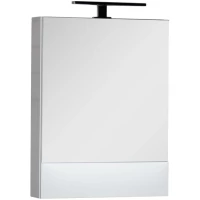 Зеркальный шкаф 58x67 см белый Aquanet Нота 00165370