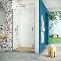 Душевая дверь Vegas Glass AFP Retta 95 07 01 L 95 см L, профиль матовый хром, стекло прозрачное