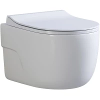 Унитаз подвесной Art&Max Verona AM012CHRT/SC безободковый, торнадо, с сиденьем микролифт, белый