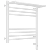 Полотенцесушитель электрический 500x500 белый глянец МЭМ правый Сунержа Богема с полкой 3.0 12-5807-5050