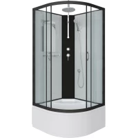 Душевая кабина 90x90x240 см Niagara NG-6708-14BKT прозрачное