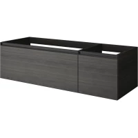 Тумба под раковину Armadi Art Quatro Oak Antracite 790-M2-140-OA-A 140 см L, подвесная, темный дуб