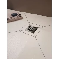 Душевой трап Berges Platz Antik 090060 99x99/50 мм, с решеткой, перфорированный, матовый хром