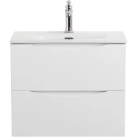 Тумба под раковину BelBagno Marino Bianco Opaco MARINO-CER-MINI-600-2C-SO-BO-P 59,6 см, подвесная, белый матовый