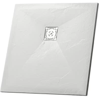 Душевой поддон из литьевого мрамора 100x100 см RGW Stone Tray ST-0100W 16152010-01