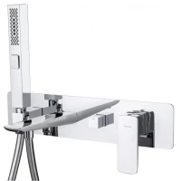 Смеситель для ванны Allen Brau Infinity 5.21007-00 встраиваемый, с душевым гарнитуром, хром 