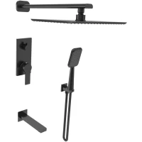 Душевой комплект 300x200 мм Elghansa 54Q0743-Black(Set-15-New)