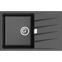 Кухонная мойка Rivelato Raum RM-78 nero 78x50 см, черный